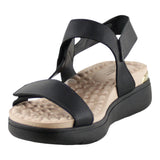 Sandalia Cuña para mujer Lob Footwear Napa Floather Negro 86804737