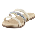 Sandalia Piso Para Mujer Lob Footwear Napa Turim Beige 86804731