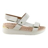 Sandalia Cuña Para Mujer Lob Footwear Napa Floather Blanco 86804738