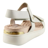 Sandalia Cuña Para Mujer Lob Footwear Napa Floather Blanco 86804738