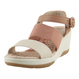 Sandalia Cuña Para Mujer Lob Footwear Floather/Elastico Beige 86804777