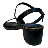 sandalia tacon para mujer lob footwear napa turim negro 86805066