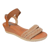 sandalia cuna para mujer lob footwear t pronta elast turim beige 86805075