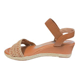 sandalia cuna para mujer lob footwear t pronta elast turim beige 86805075