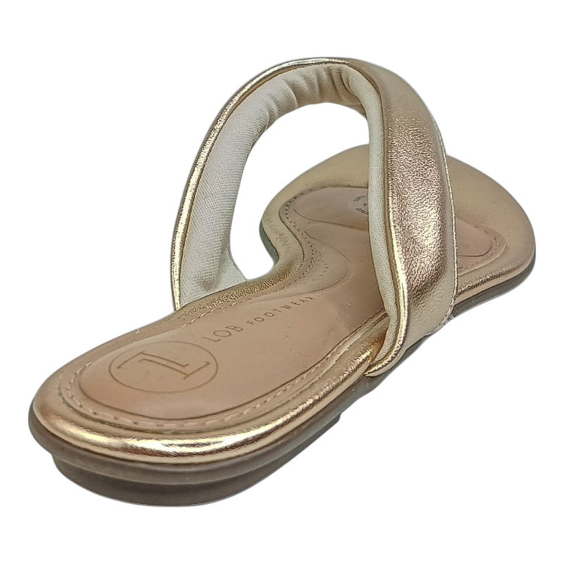 SANDALIA DE PISO ORO PARA MUJER  LOB FOOTWEAR 86805076