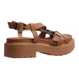 SANDALIA PISO PARA MUJER LOB FOOTWEAR NAPA TURIM CAFÉ 86805083