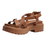 SANDALIA PISO PARA MUJER LOB FOOTWEAR NAPA TURIM CAFÉ 86805083