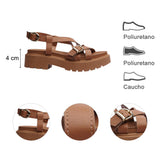 SANDALIA PISO PARA MUJER LOB FOOTWEAR NAPA TURIM CAFÉ 86805083
