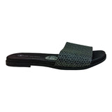 sandalia piso para mujer lob footwear np capri glam negro 86805084