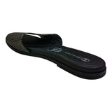 sandalia piso para mujer lob footwear np capri glam negro 86805084