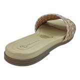 sandalia piso para mujer lob footwear tira pronta cafe 86805449