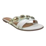 sandalia piso para mujer lob footwear napa sardenha blanco 86805451