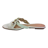 sandalia piso para mujer lob footwear napa sardenha blanco 86805451