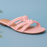 SANDALIA DE PISO ROSA PARA MUJER DE PIEL SINTETICA LOB FOOTWEAR 86805452