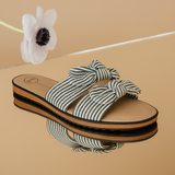 SANDALIA DE PISO AZUL PARA MUJER DE TEXTIL LOB FOOTWEAR 86805455