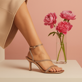 SANDALIA TACÓN PARA MUJER LOB FOOTWEAR ORO ROSADO 87505716