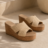 SANDALIA CUÑA PARA MUJER LOB FOOTWEAR BEIGE 87506004
