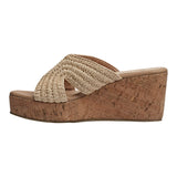 SANDALIA CUÑA PARA MUJER LOB FOOTWEAR BEIGE 87506004