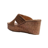 SANDALIA CUÑA PARA MUJER LOB FOOTWEAR CAMEL 87506005