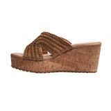 SANDALIA CUÑA PARA MUJER LOB FOOTWEAR CAMEL 87506005