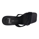 SANDALIA TACÓN PARA MUJER LOB FOOTWEAR NEGRO 87506064