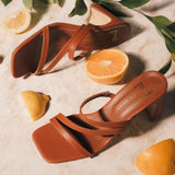 SANDALIA TACÓN PARA MUJER LOB FOOTWEAR TAN 87506065