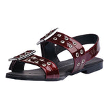 SANDALIA PISO PARA MUJER LOB FOOTWEAR MERLOT 87605742