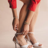 SANDALIA TACÓN PARA MUJER LOB FOOTWEAR BLANCO 87806045