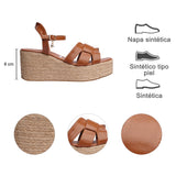 SANDALIA CUÑA PARA MUJER LOB FOOTWEAR TAN 87906091