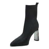 Botin Para Mujer Lob Footwear Textile Negro 59404510