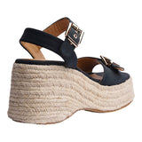 SANDALIA CUÑA PARA MUJER LOB FOOTWEAR NEGRO 88806001
