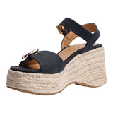 SANDALIA CUÑA PARA MUJER LOB FOOTWEAR NEGRO 88806001