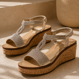 SANDALIA CUÑA PARA MUJER LOB FOOTWEAR ROSE GOLD 89306029