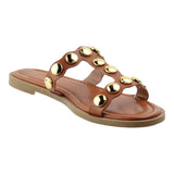 Sandalia Piso Para Mujer Lob Footwear Pu Café 92804103