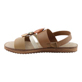 Sandalia Piso Para Mujer Lob Footwear Napa Floather Café 86804725