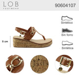 sandalia cuna para mujer lob footwear pu café 90604107