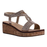 SANDALIA CUÑA PARA MUJER LOB FOOTWEAR ROSE GOLD 89306029
