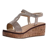 SANDALIA CUÑA PARA MUJER LOB FOOTWEAR ROSE GOLD 89306029