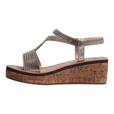 SANDALIA CUÑA PARA MUJER LOB FOOTWEAR ROSE GOLD 89306029