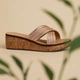 SANDALIA CUÑA ROSA PARA MUJER DE TEXTIL LOB FOOTWEAR 90605465