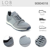 Tenis Para Hombre Lob Footwear Textil Gris 90804018