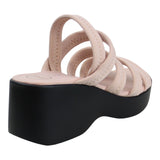 Sandalia Cuña Para Mujer Lob Footwear Lickra Rosa 73204937