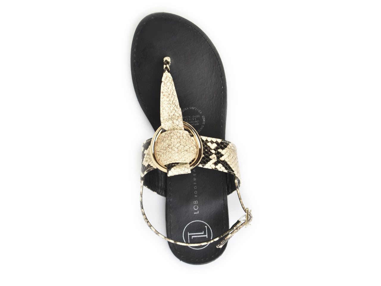 SANDALIA PISO PARA MUJER LOB FOOTWEAR BEIGE 91400076