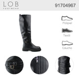 Bota Para Mujer Lob Footwear Pu Negro 91704967