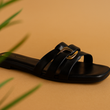 SANDALIA DE PISO NEGRA PARA MUJER  LOB FOOTWEAR 91805030