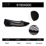 Flat Para Mujer Lob Footwear Mesh Negro 91904500