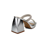 SANDALIA TACÓN PARA MUJER LOB FOOTWEAR PLATA 92003103