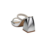 SANDALIA TACÓN PARA MUJER LOB FOOTWEAR PLATA 92003103