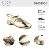 flat para mujer lob footwear pu oro 92004980