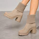 BOTIN BEIGE PARA MUJER DE SUEDE LOB FOOTWEAR 92304505